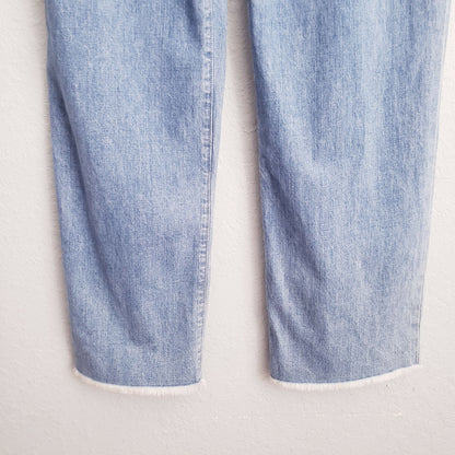 Rag &amp; Bone High-Rise Canvas Belt Wide Leg Jeans - /Blue - 26