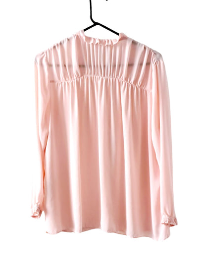 Maje Long Sleeve Ciana Blouse- Pink- Large