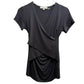 Ripe Maternity Maternity and Nursing Short Sleeve Crossover Tee - /Gray - SM