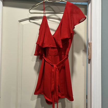 Fame red romper - red / 4