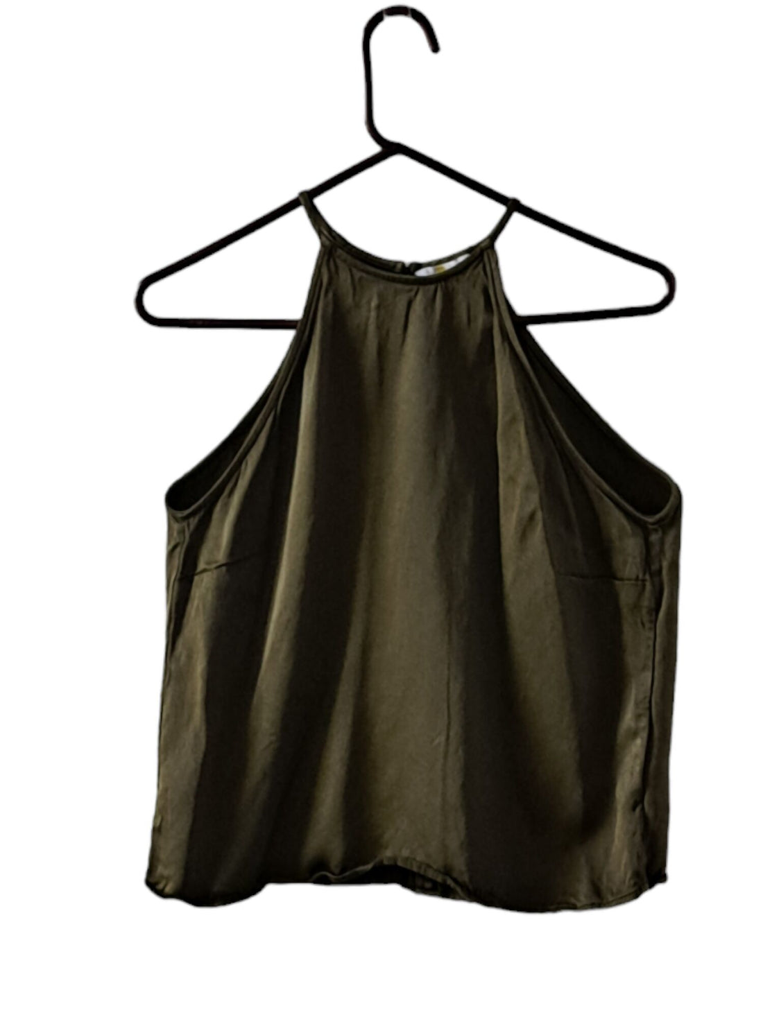 Boden Strappy Halterneck Satin Top-/Green Size 10