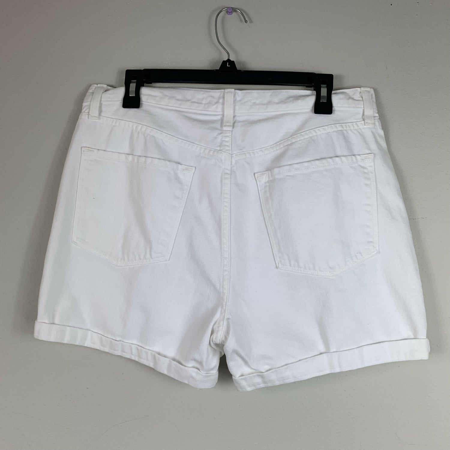 J Brand Upcycled Denim Jean Shorts - White - 32
