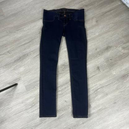 J Brand Mama J Super Skinny Maternity Jeans Navy Blue 25