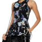 3.1 Phillip Lim Cutout Floral-Print Silk-Georgette Peplum Blouse - Floral - Black Multi/Black - 6