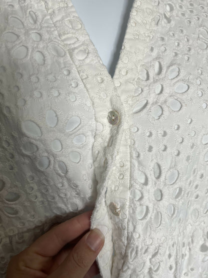 Lilly Pulitzer Hazelanne Eyelet Tiered Dress White - 6