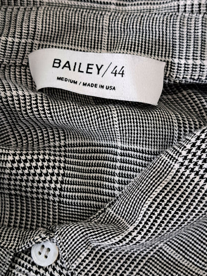 Bailey 44 Hold Me Tight Tie Button-Down Shirt-Plaid-Gray Multi/Plaid -Small