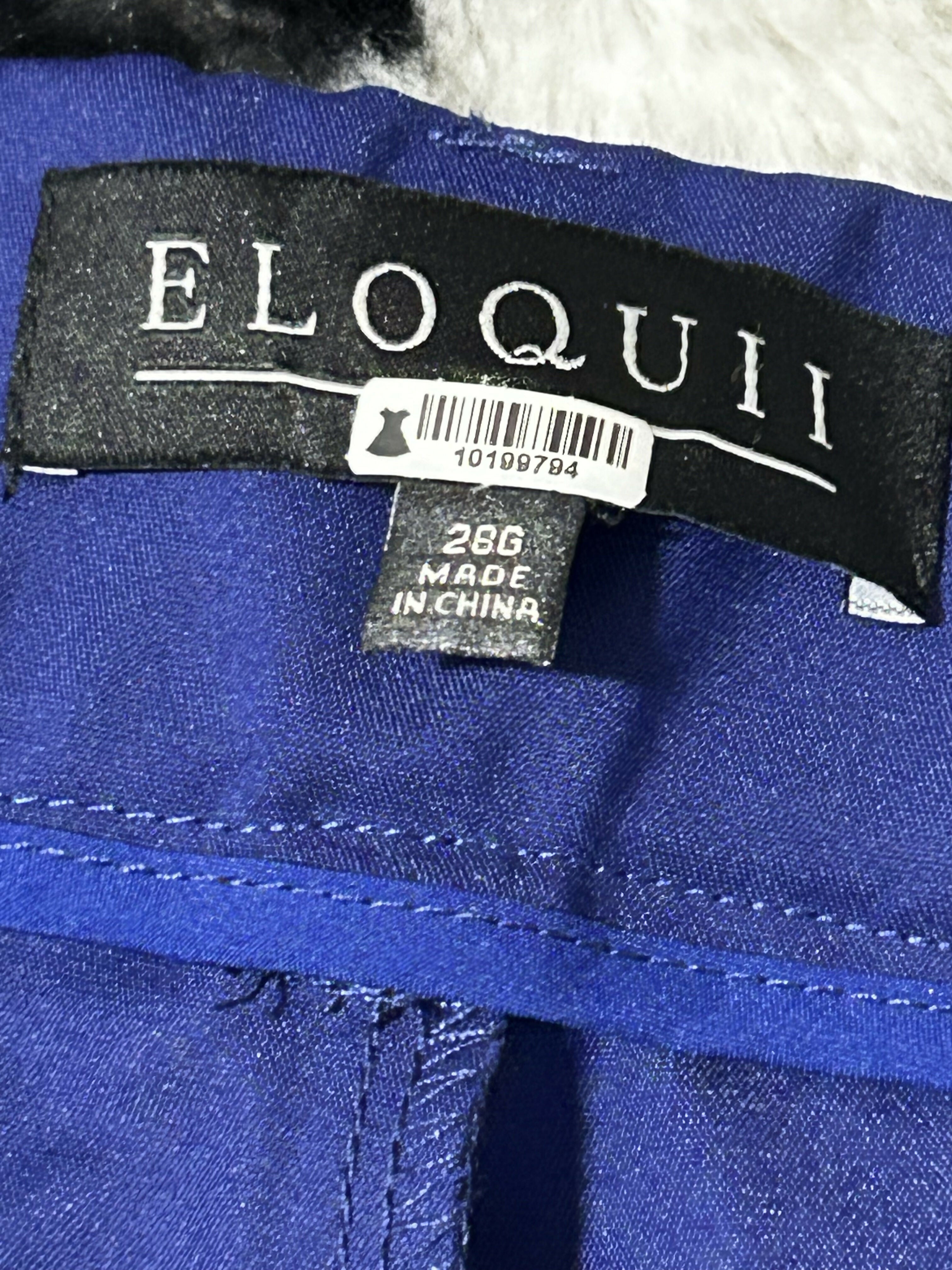 Eloquii Gena Fit Kady Pant/Blue-28