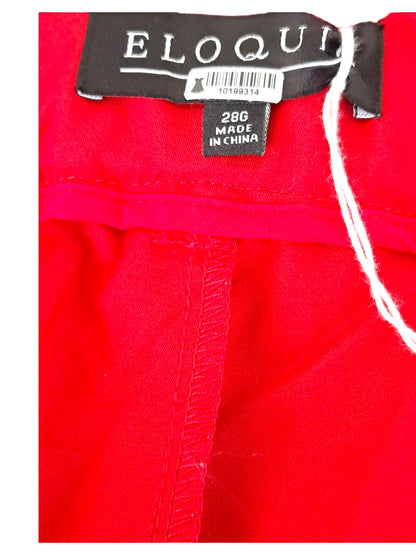 Eloquii Gena Fiit Kady Pant/Red- Size 28