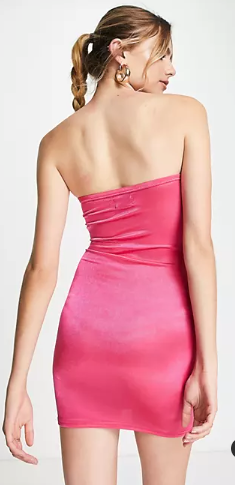 Asos Pink Strapless Bodycon / XS