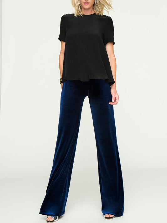 Reconnect Charlotte Straight Leg Velvet Maternity Velour Pants