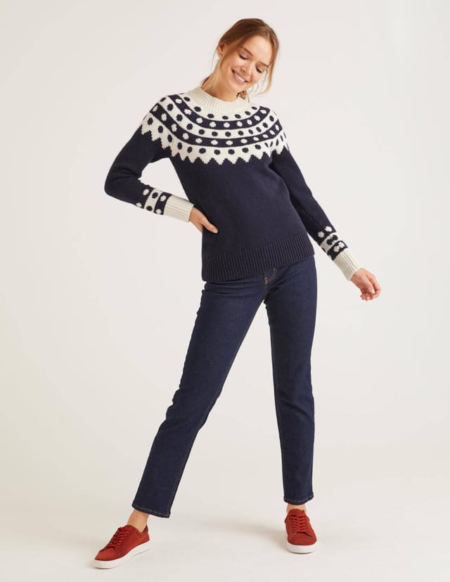 Boden Rhea Fair Isle Sweater