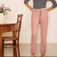 Boden Mid Rise Button Front Girlfriend Jeans - /Pink - 12
