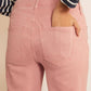 Boden Mid Rise Button Front Girlfriend Jeans - /Pink - 6