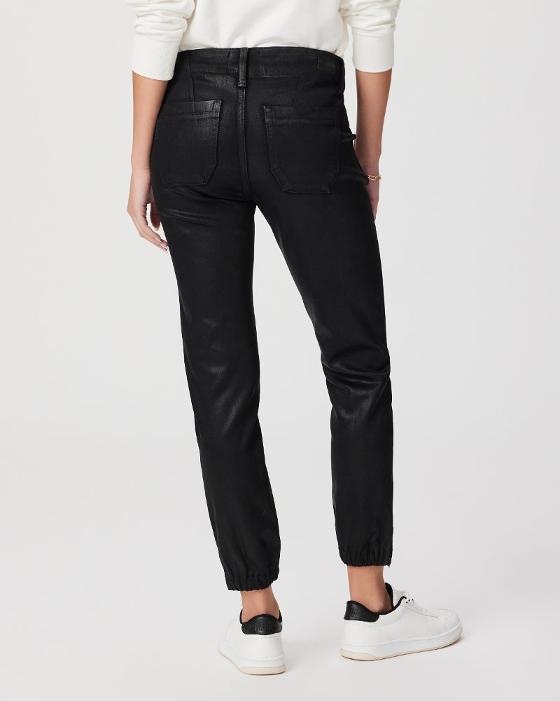 Paige Mayslie Luxe Coated Jogger - /Black