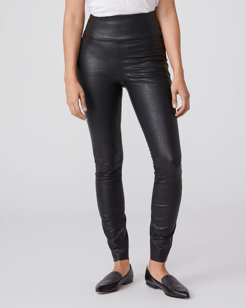 Paige Sheena Vegan Leather Legging - Black - M