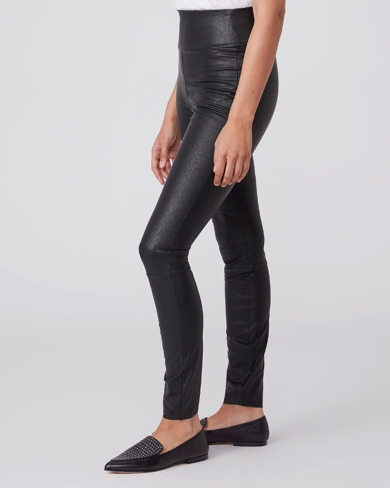 Paige Sheena Vegan Leather Legging - Black - M