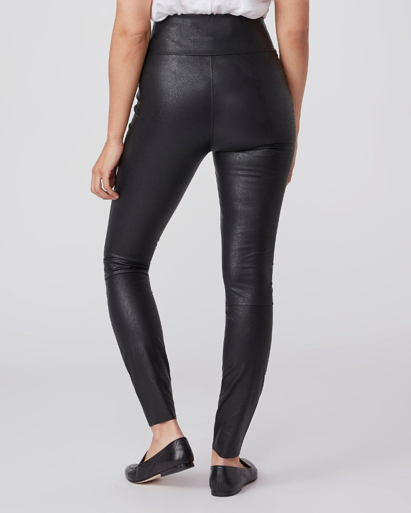 Paige Sheena Vegan Leather Legging - Black - M