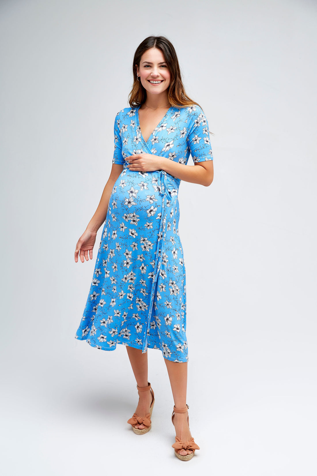 Nom Maternity Maternity Maya During &amp; After Wrap Dress