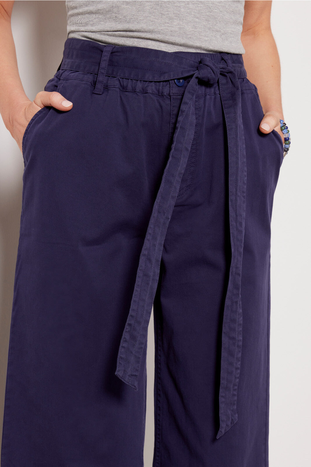 Michael Stars Kenya Wide Leg High Rise Pant - /Navy