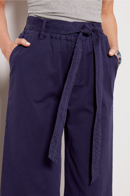 Michael Stars Kenya Wide Leg High Rise Pant - /Navy