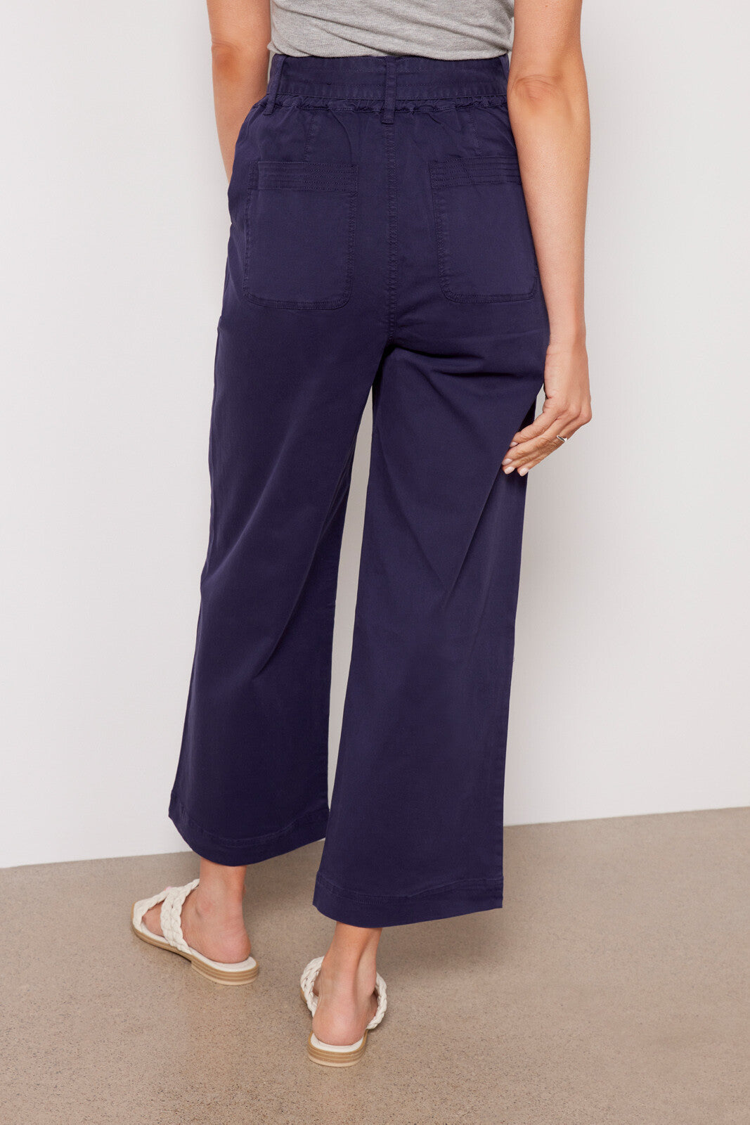 Michael Stars Kenya Wide Leg High Rise Pant - /Navy