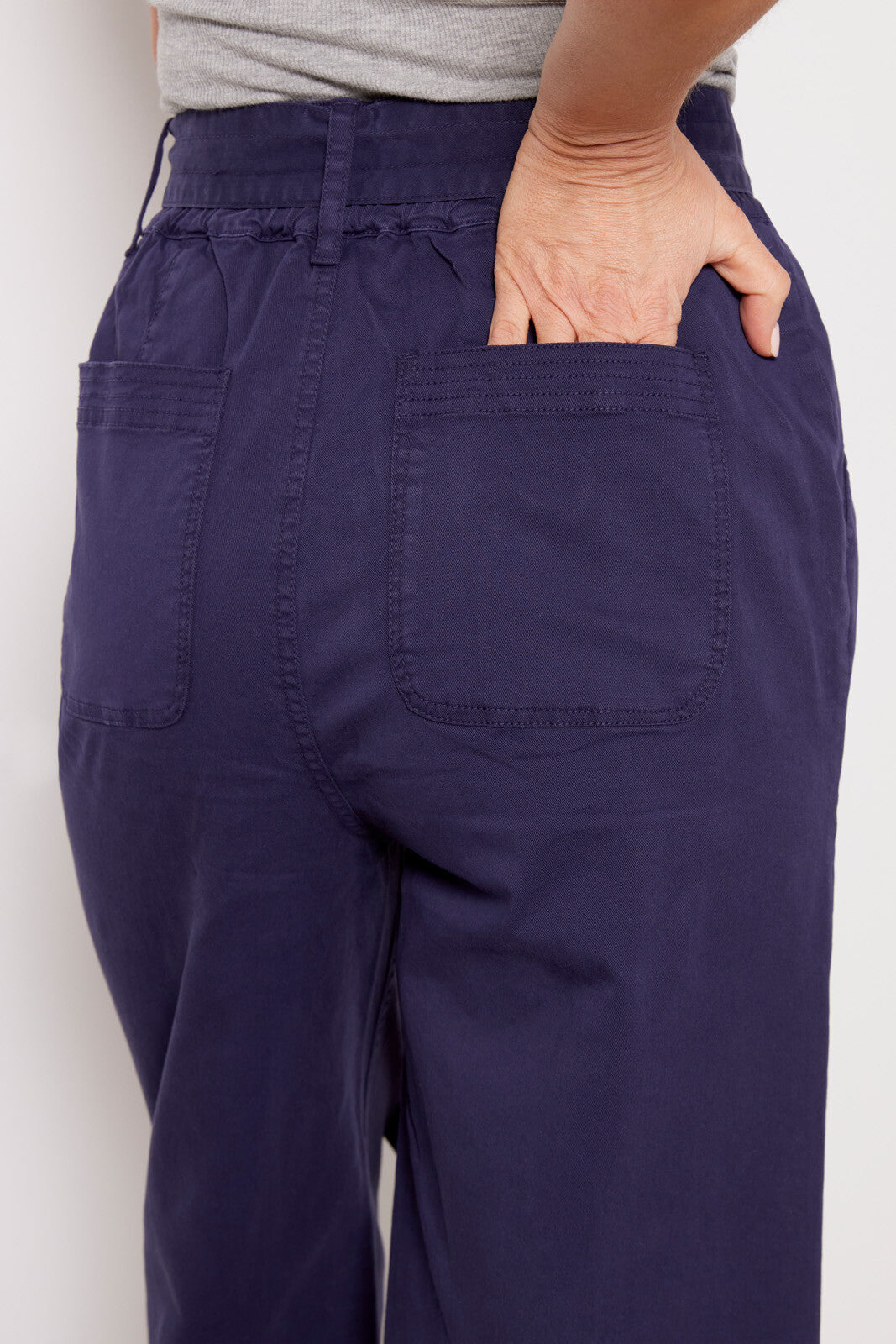 Michael Stars Kenya Wide Leg High Rise Pant - /Navy