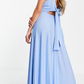 Asos Blue Tie Back Maxi / S NWOT