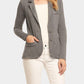 Tart  Long Sleeve 2-Button Soft Blazer - /Gray - S