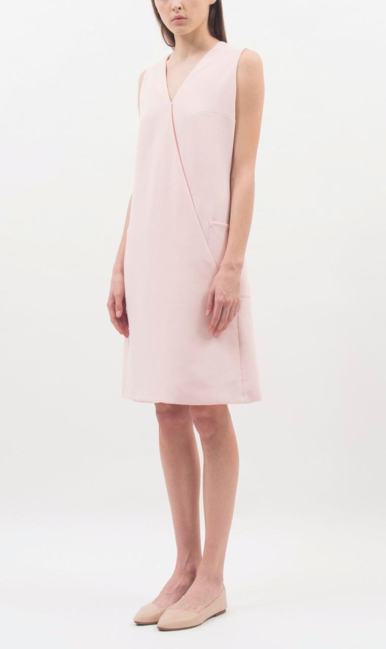 Berayah Crossover Sheath Dress - Pink