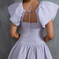 One And Only Lavender Drop Waist Short Sleeve / S