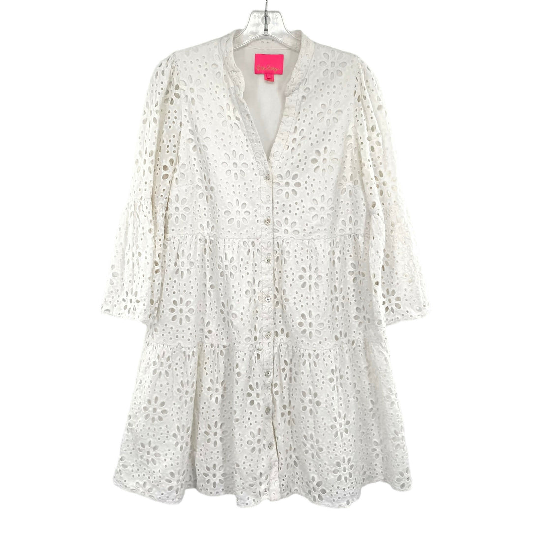 Lilly Pulitzer Hazelanne Eyelet Tiered Dress - /White - 12