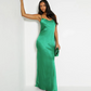 Asos Green Cowl Neck Maxi Dress