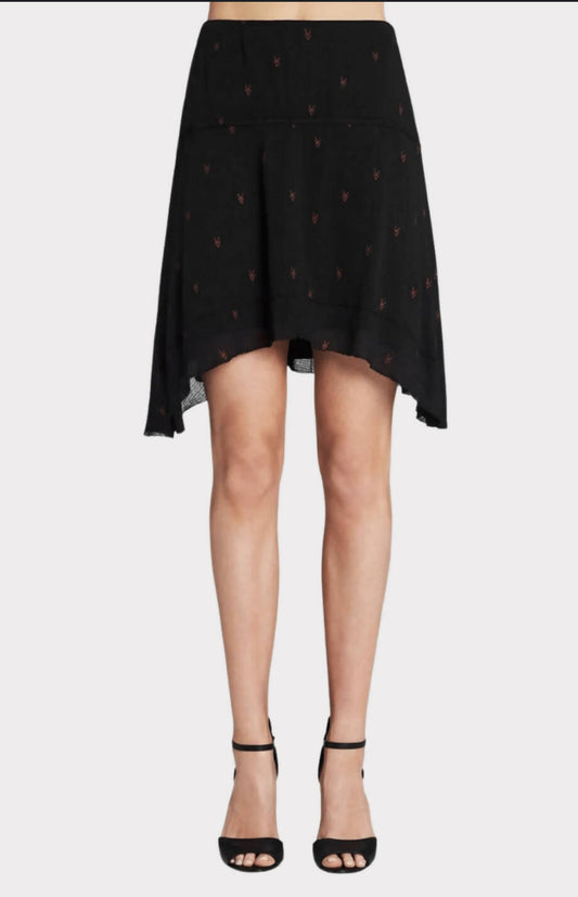 IRO Curved Hem Mini Skirt