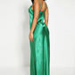 Asos Green Cowl Neck Maxi Dress