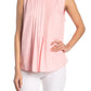 Vertigo Sleeveless Pleated Top - /Pink