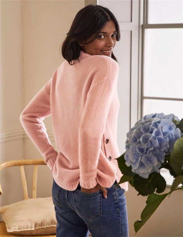 Boden Fluffy Side Button Sweater