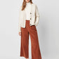 French Connection Tomasa Knit Wool Blend Button-Down Cardigan - /Beige - L