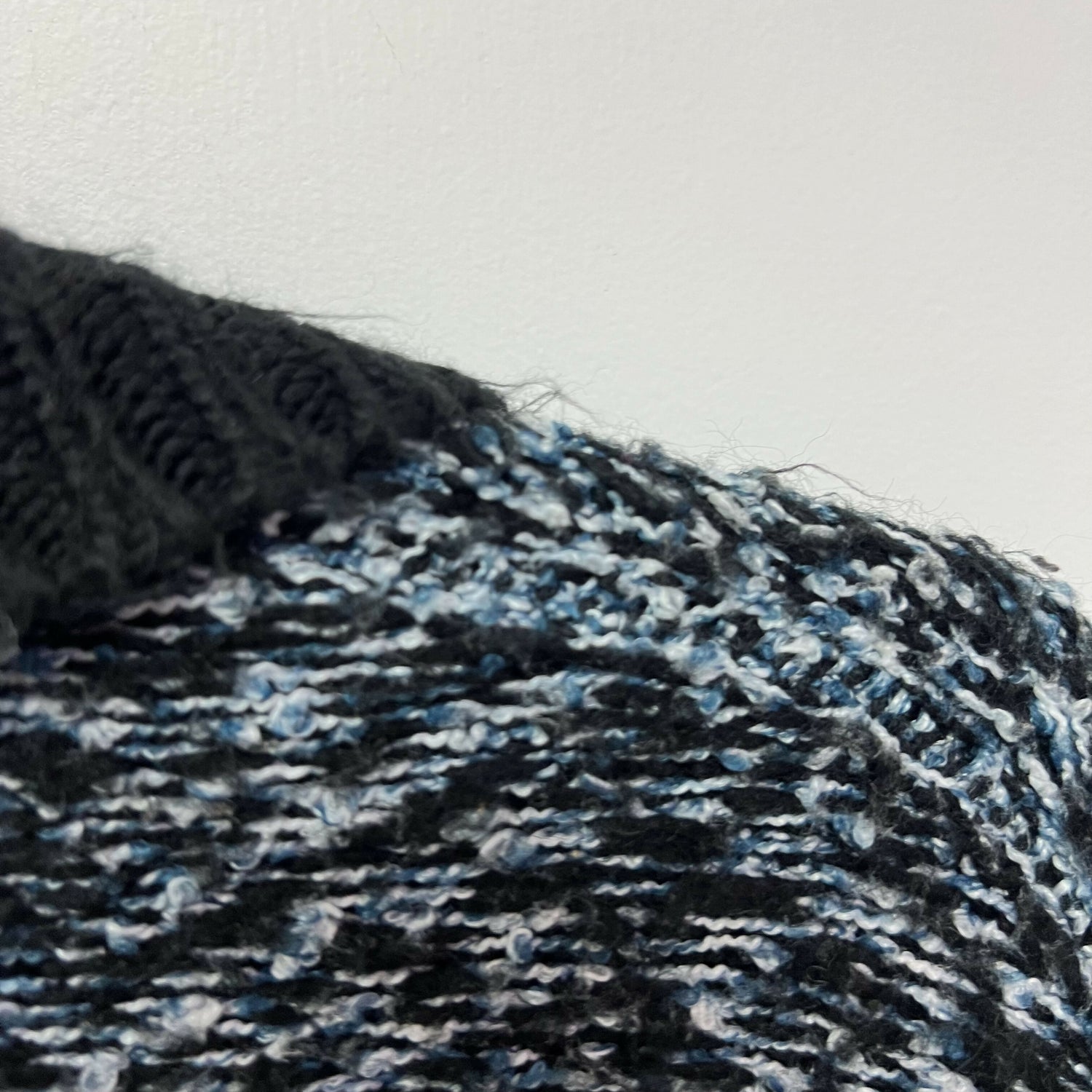 John &amp; Jenn Intarsia Open Front Cardigan - Blue Multi - M