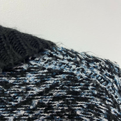 John &amp; Jenn Intarsia Open Front Cardigan - Blue Multi - M