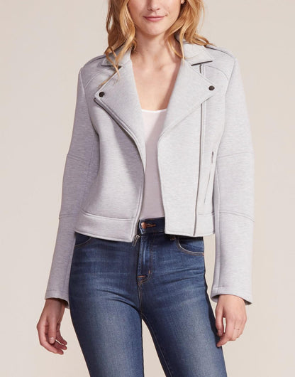 Cupcakes and Cashmere Long Sleeve Neoprene Moto Jacket