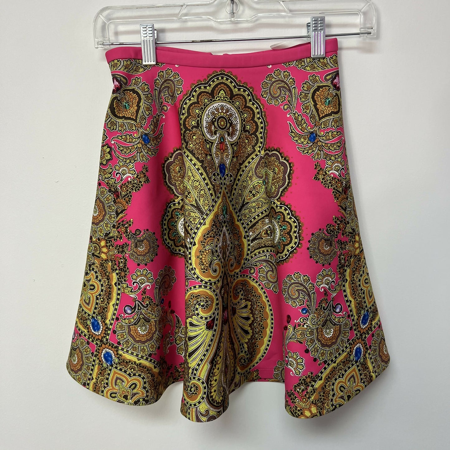 Ted Baker London A-Line Paisley Print Skirt - Floral - Pink Multi/Pink - 2