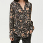 Michael Stars Cam Paisley Button Down Shirt - Paisley - Black Multi/Black Combo - XL