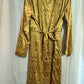 Majorelle Long Sleeve Printed Lace-Trim Self-Belt Robe - Floral - Yellow - M