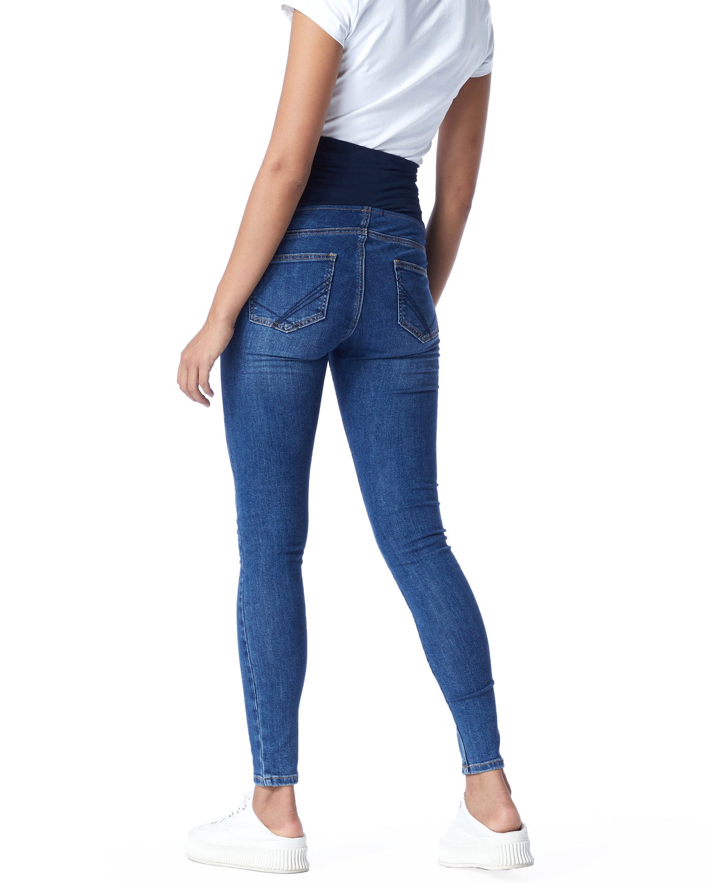 Soon Maternity Heavenly Overbelly Skinny Jeans - /Blue