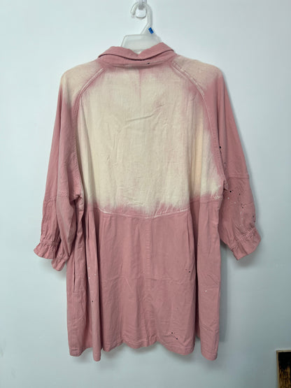 Davi &amp; Dani Baby Pink Button Down Mini / 3XL