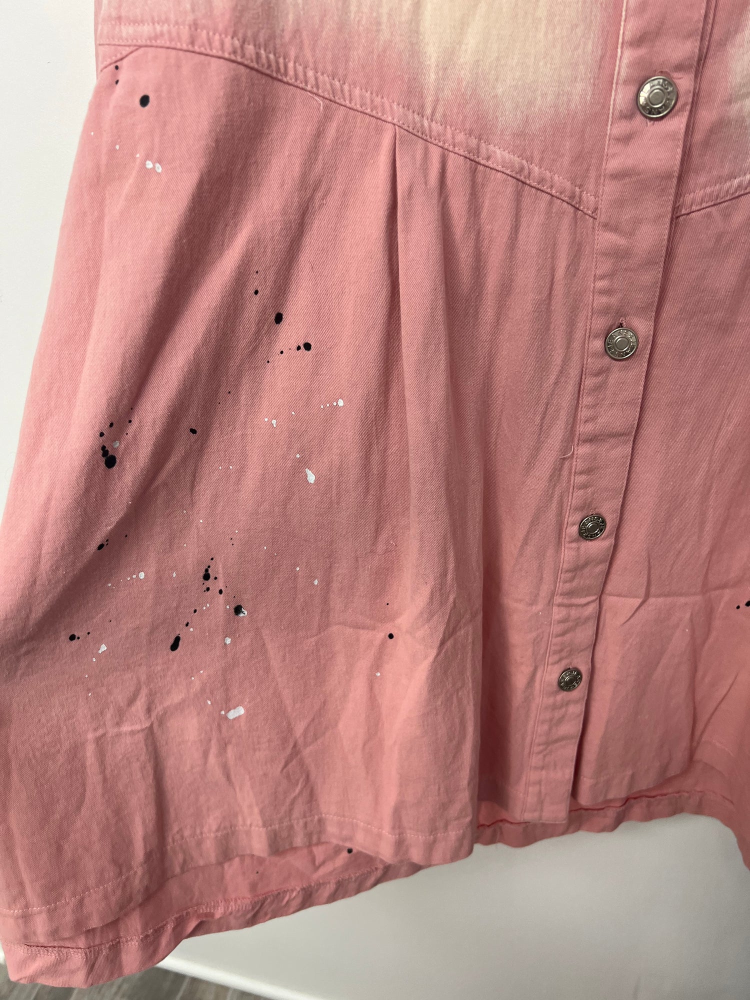 Davi &amp; Dani Baby Pink Button Down Mini / 3XL