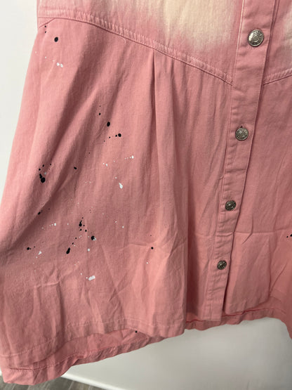 Davi &amp; Dani Baby Pink Button Down Mini / 3XL