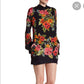 Free People Long Sleeve Tie-Back Floral Dress