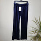 Reconnect Charlotte Straight Leg Velvet Maternity Pants - Blue