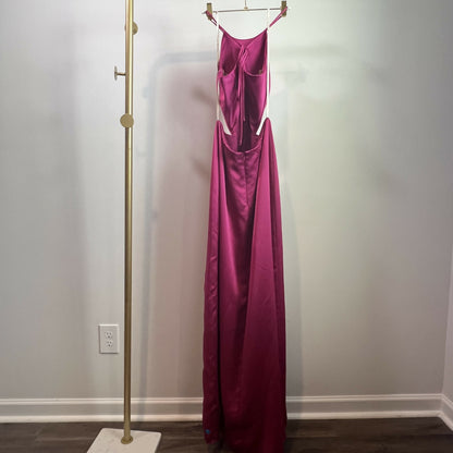 Jenny Yoo Kendra Sleeveless Halter Neck Gowns Pink/Size 10
